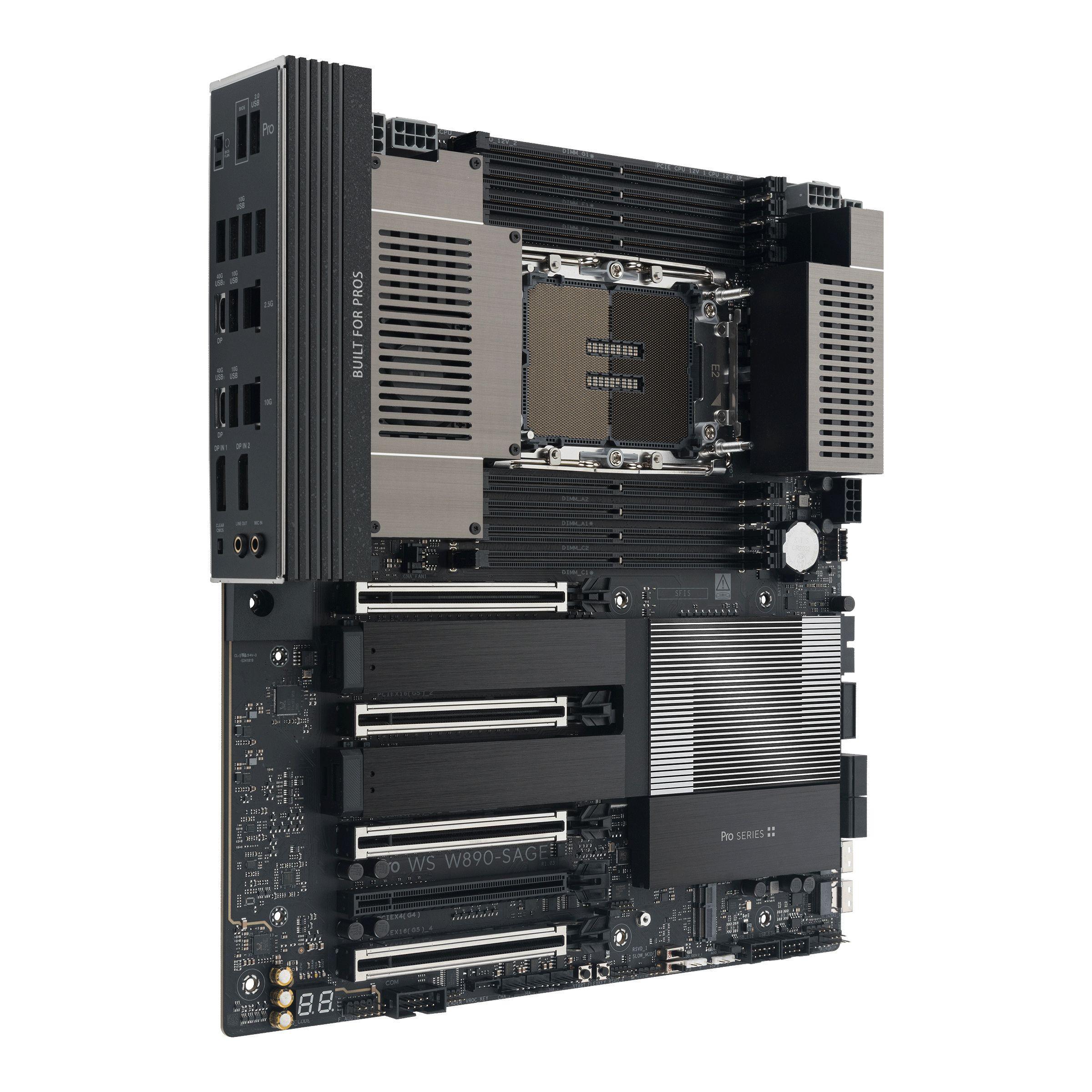 Motherboard ASUS PRO WS W890-SAGE (LGA 4710-2 - Intel Xeon - CEB - Preto), miniatura 3