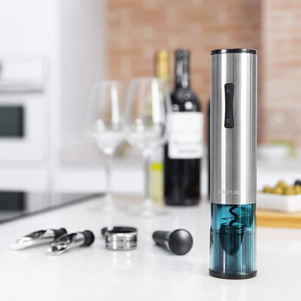 Saca-Rolhas Elétrico CECOTEC InstantCork 1000 Gourmet (Aço inoxidável - Inox/Azul) — miniatura 4