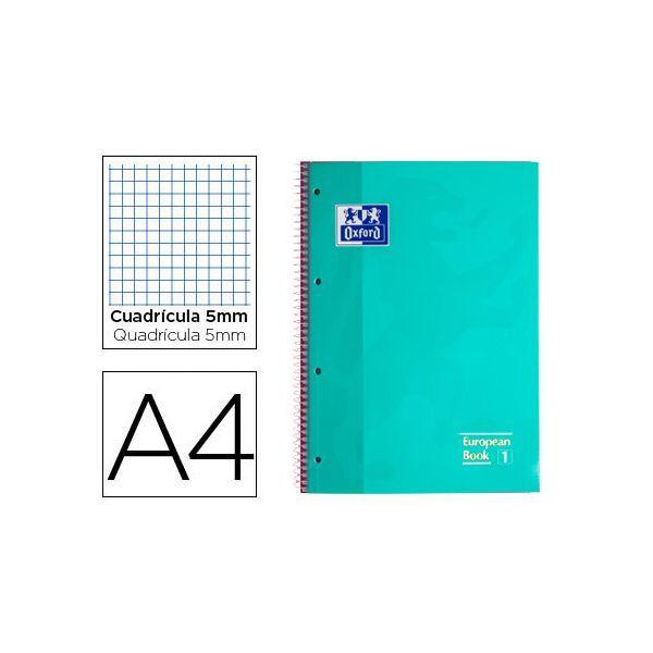 Caderno Espiral OXFORD Europeanbook 1 (Verde Menta Gelo), miniatura 2
