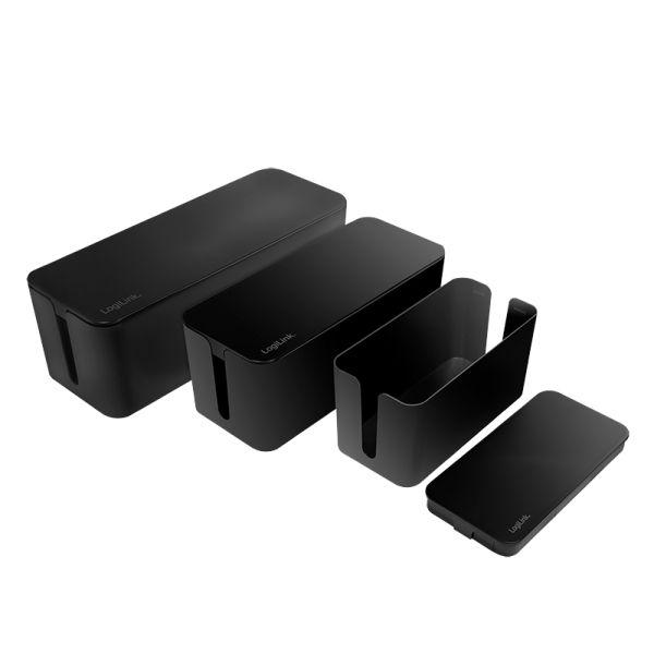 Caixa de Organização de Cabos LOGILINK KAB0077 (Plástico - Preto)