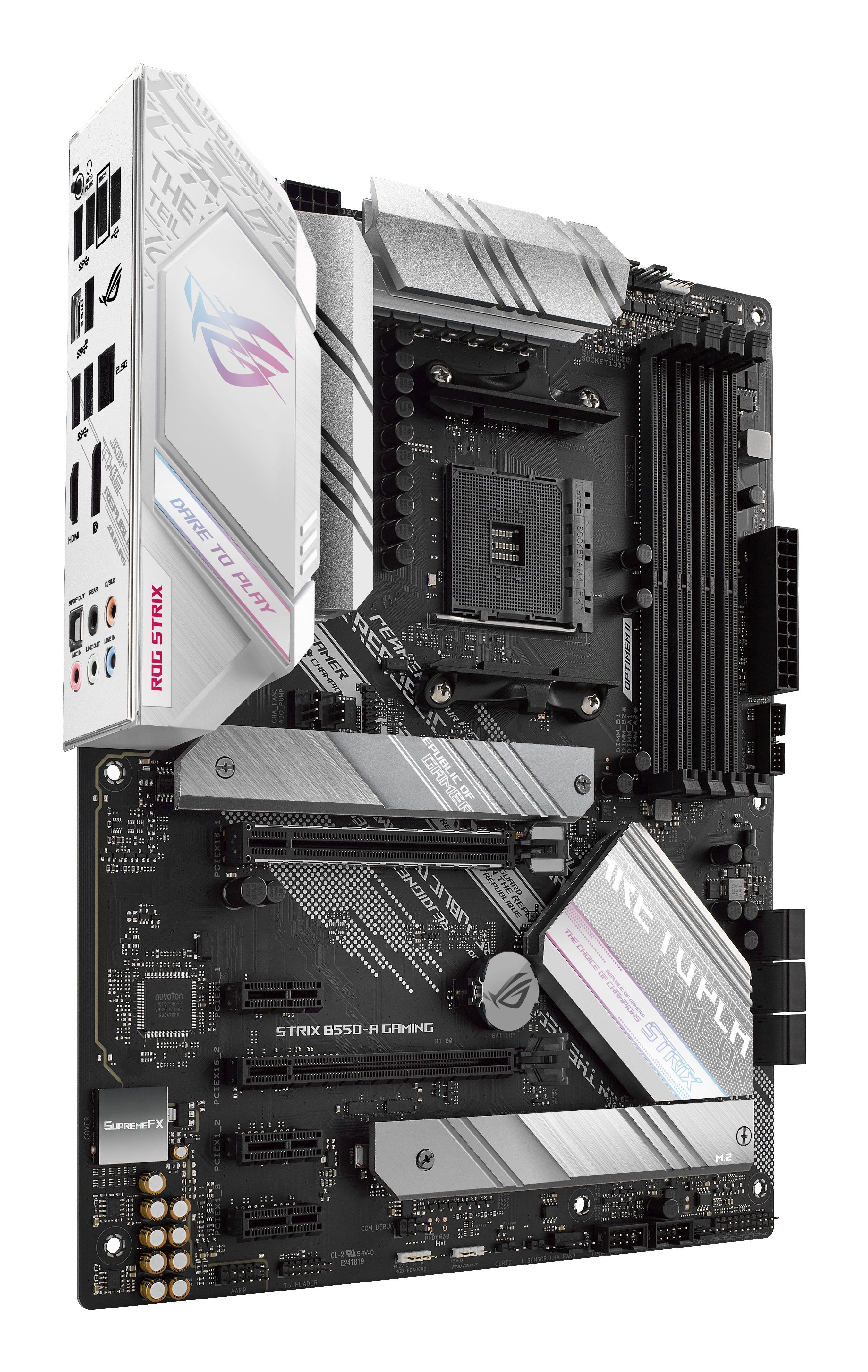 Motherboard ASUS ROG STRIX B550-A GAMING (AM4 - AMD Ryzen 3 - ATX - Preto e Prateado), miniatura 2