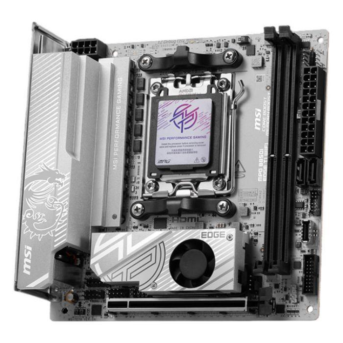 Motherboard MSI MPG B850I EDGE TI WIFI (AM5 - Mini-ITX - Duplo canal - Cinzento), miniatura 3