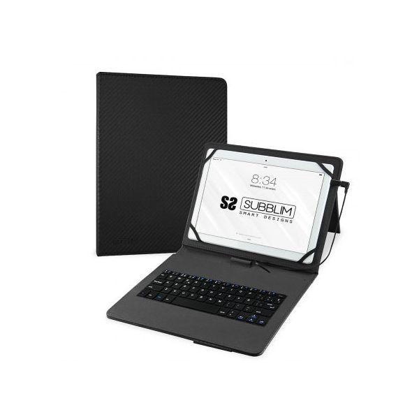 Capa com Teclado SUBBLIM KeyTab Pro USB (Android - 10,1" - Espanhol - Preto) — miniatura 2