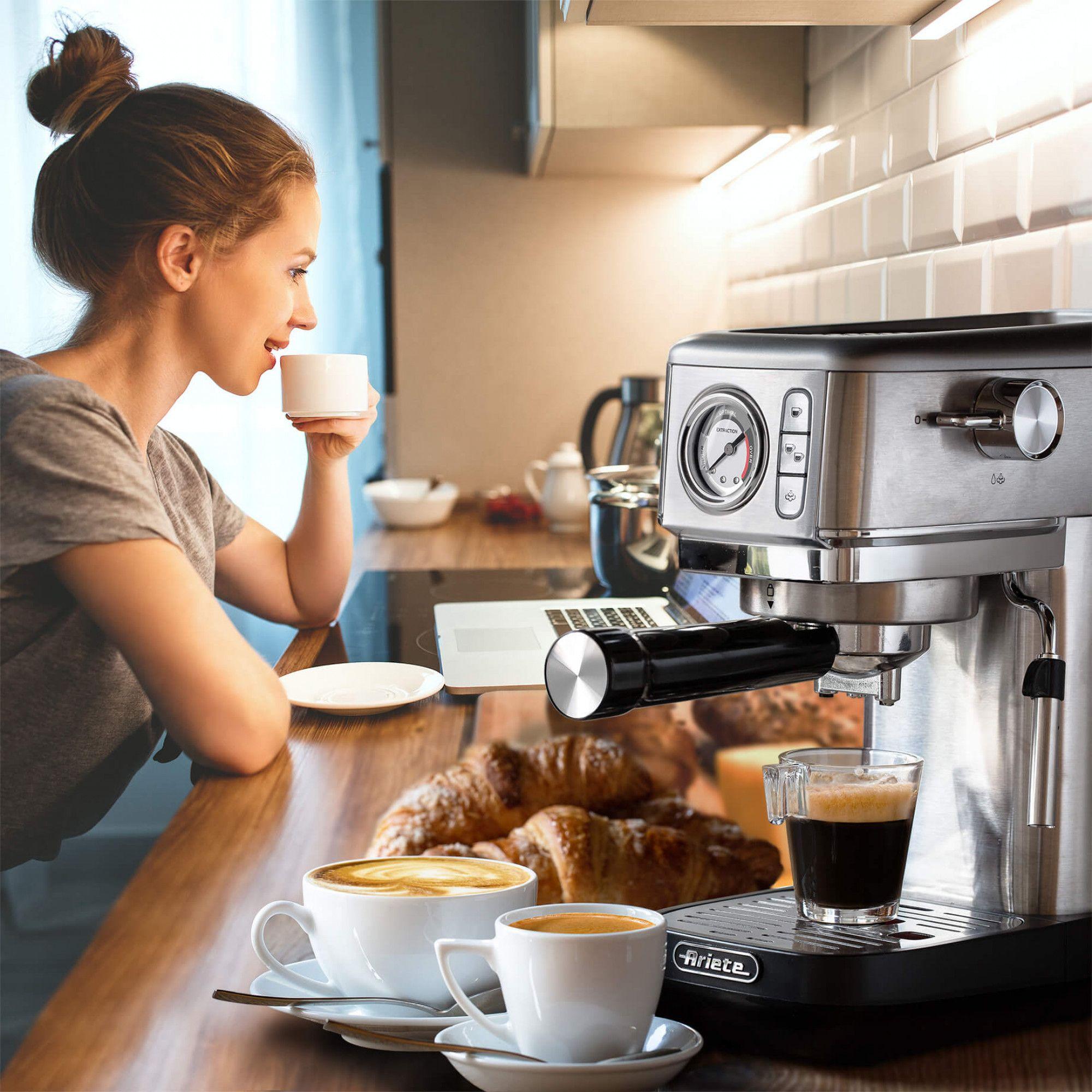 Máquina de Café Expresso Manual ARIETE 1381/10 (1300 W - 15 bar - 1,1 l - Prateado), miniatura 6