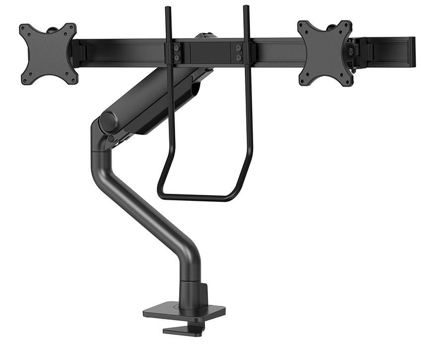 Suporte de Monitor de Secretária Duplo NEOMOUNTS DS75S-950BL2 (17–32" - 2 Monitores - 8 kg por Monitor - Preto), miniatura 3
