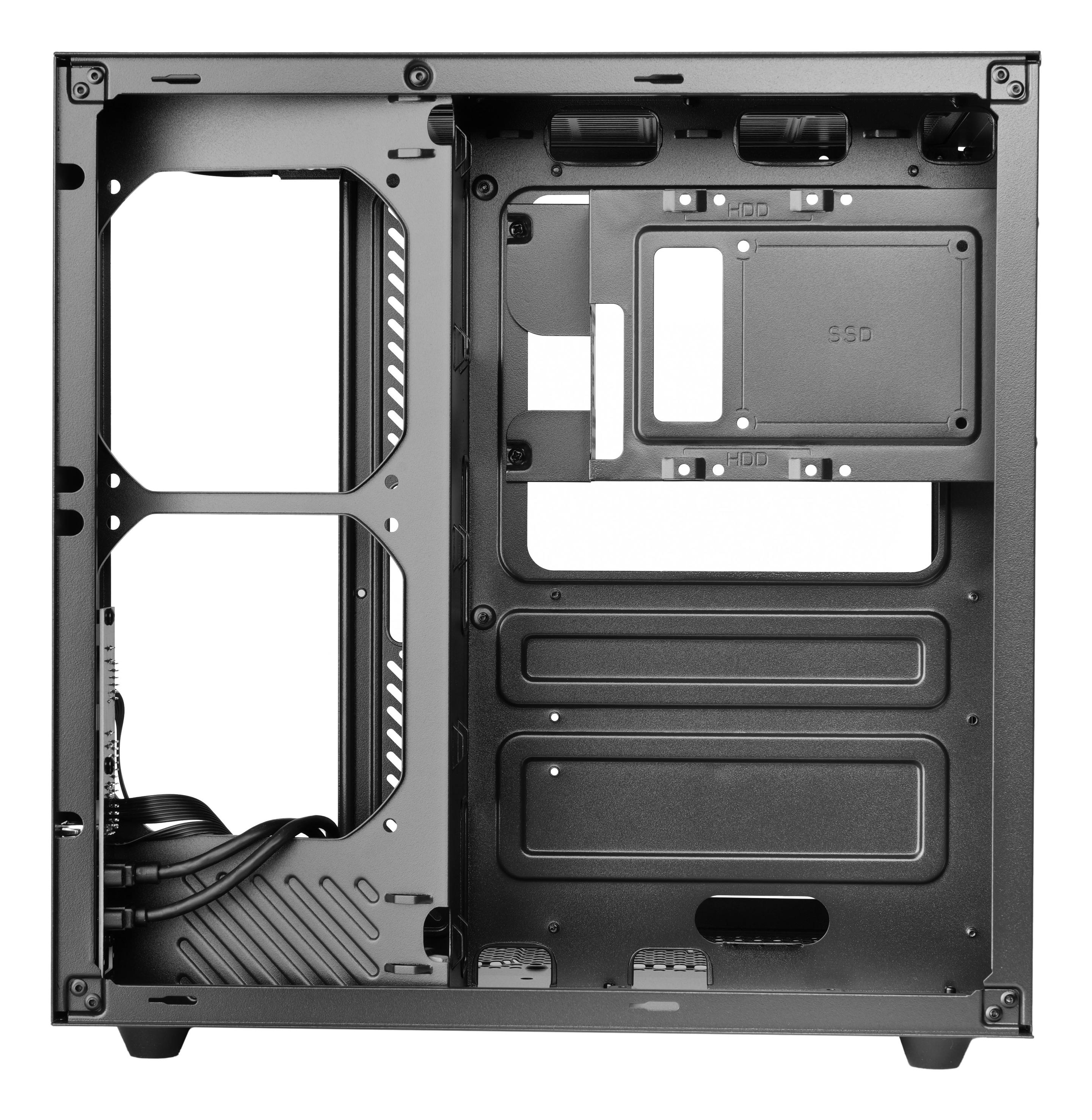 Caixa PC MARS GAMING MC-CURV (ATX, micro ATX, Mini-ITX - Midi Tower - 16,5 cm - Preto) — miniatura 6