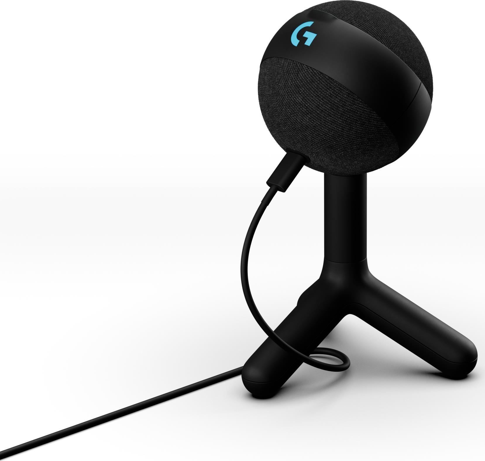 Microfone LOGITECH G Yeti Orb (Com fios - USB - 48 kHz - Preto)