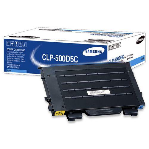 Toner SAMSUNG CLP-500D5C/EL (5000 páginas - SAMSUNG CLP-510/510N - Ciano)