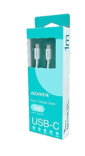 Cabo USB-C ADATA CACC-100PN-WH (1 m - USB-C macho - Branco)
