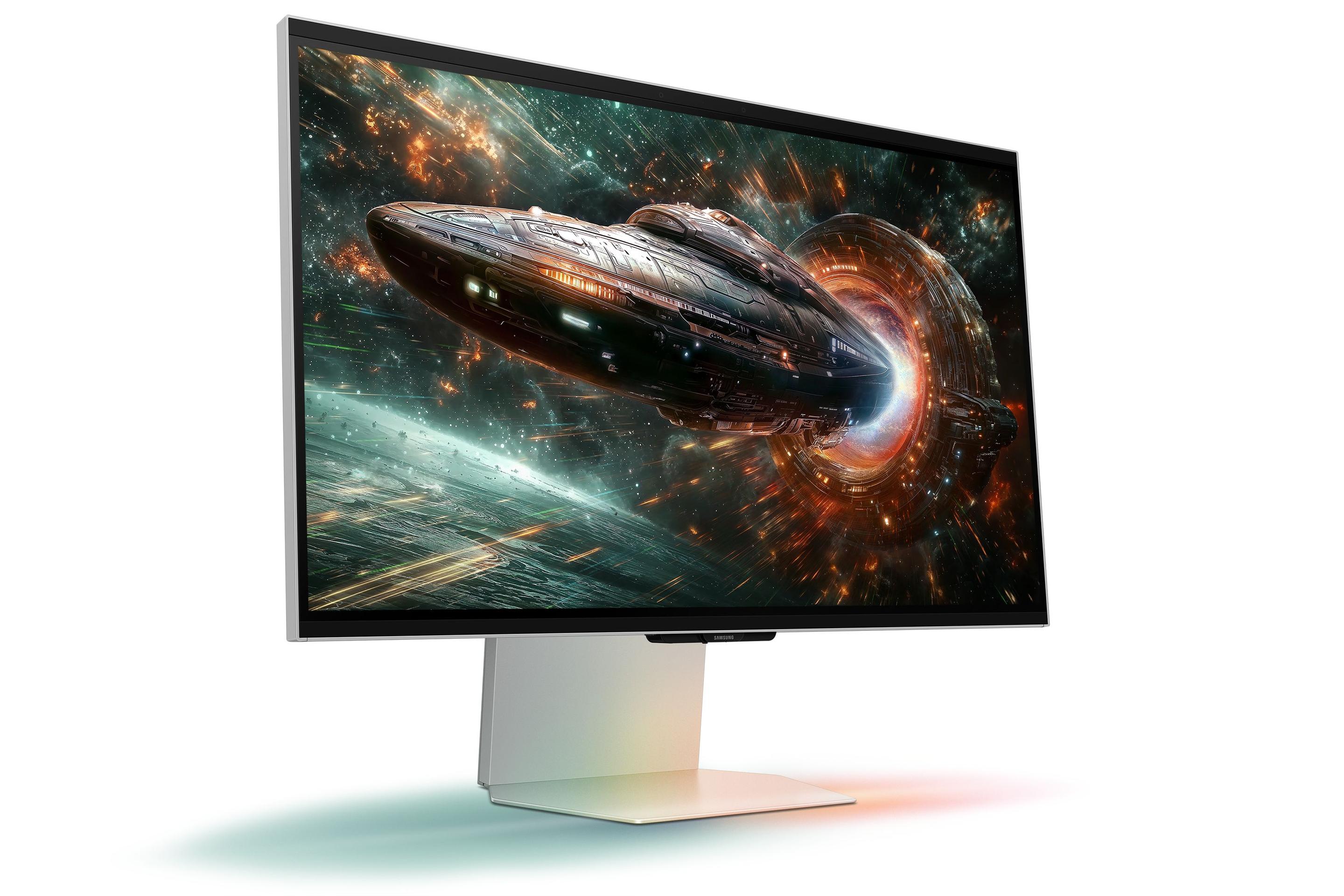 Monitor SAMSUNG Odyssey 3D G90XF (27" - IPS - 165 Hz - Prateado) — miniatura 4