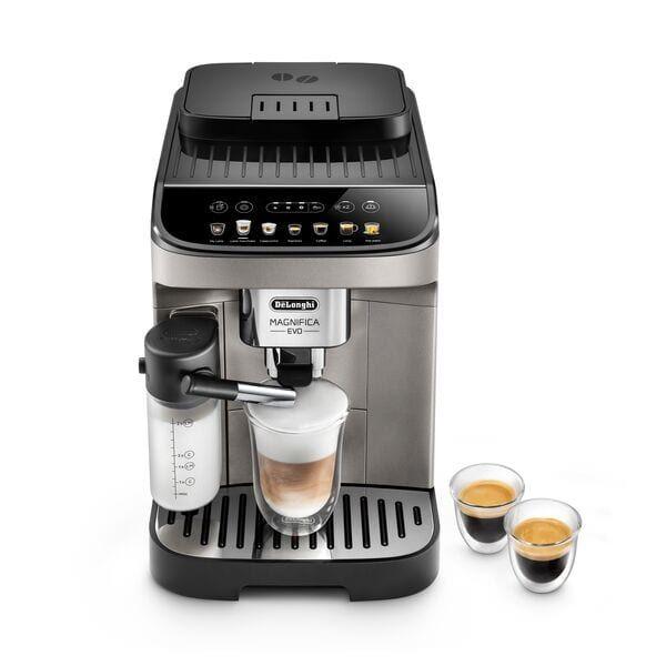 Máquina de Café Expresso Automática DELONGHI Magnifica Evo ECAM290.81.TB (Café em grão, café moído - 1450 W - 15 bar - Titânio/Preto)