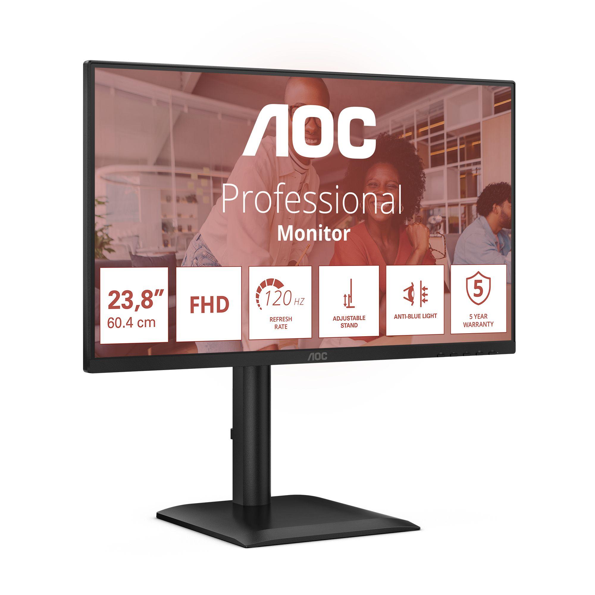 Monitor AOC 24E4U (23,8" - IPS - 120 Hz - Preto) — miniatura 3