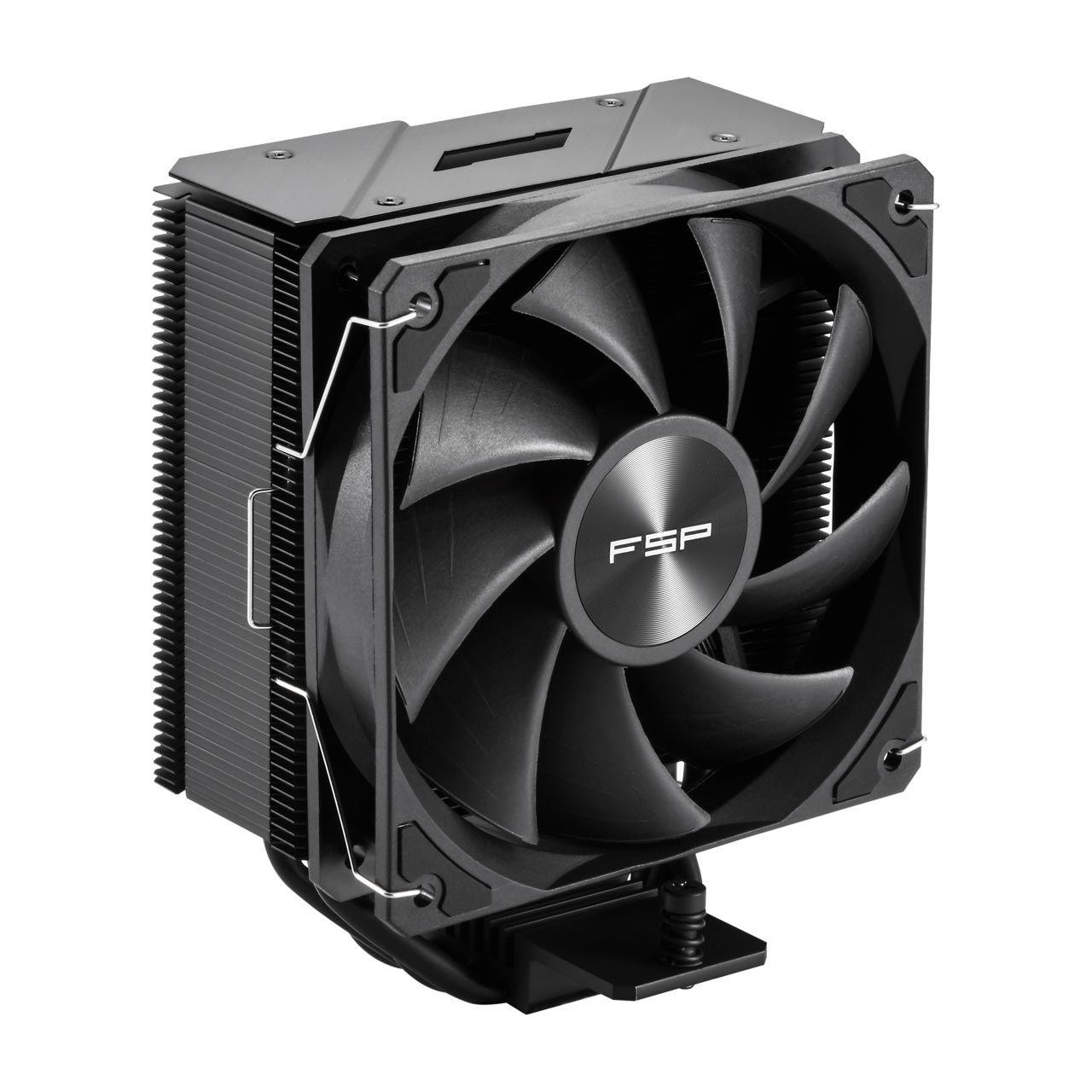 Cooler de CPU FSP NP5-B (12 cm - 1600 RPM - 15,1 cm - Preto)