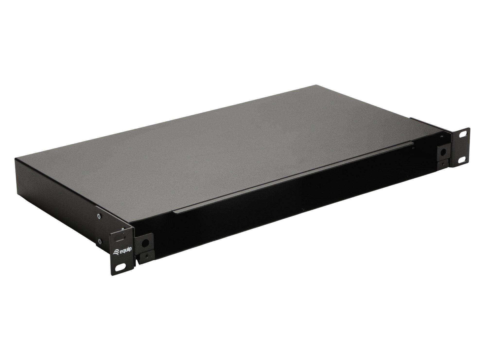 Caixa de Emenda de Fibra Óptica EQUIP 337111 (19 polegadas - Sem painel - Até 48 fibras - Preto)