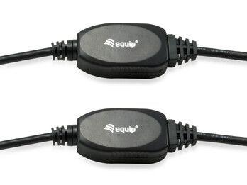 Cabo de Extensão USB Ativo EQUIP 133348 (15 m - USB-A macho, em linha reta - USB-A fêmea, em linha reta - Preto) — miniatura 4
