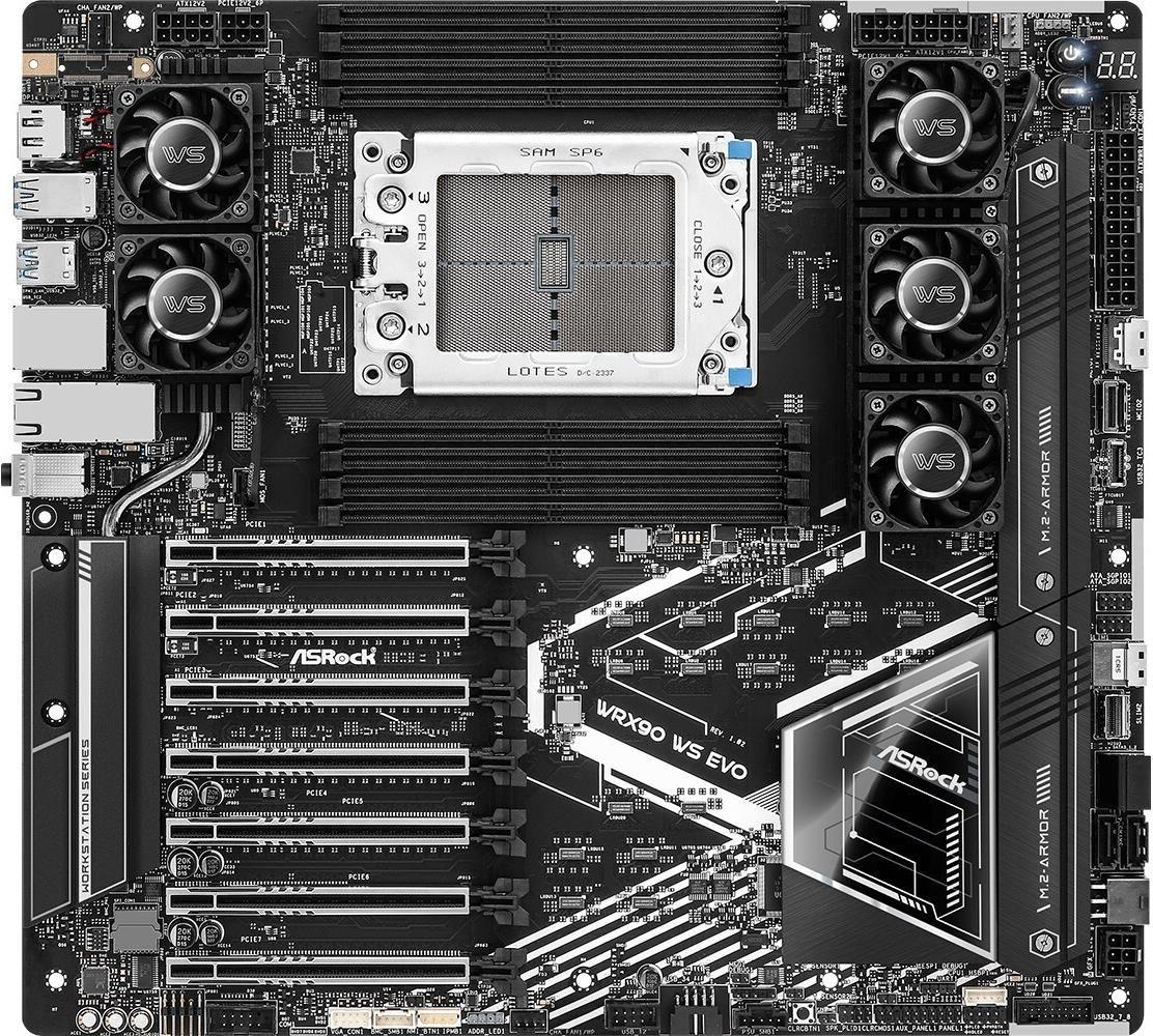 Motherboard ASROCK WRX90 WS EVO (sTR5 - 7600 MHz - PC)