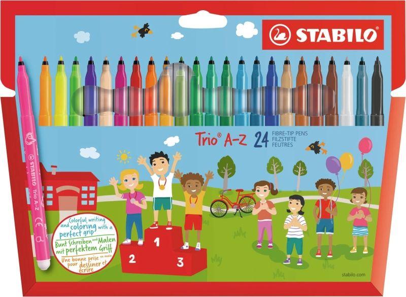 Canetas de Feltro STABILO Trio A-Z (Cores Sortidas)