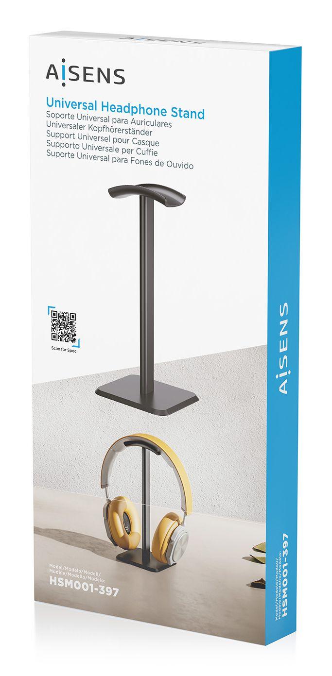 Suporte para Auscultadores AISENS HSM001-397 (Preto), miniatura 5