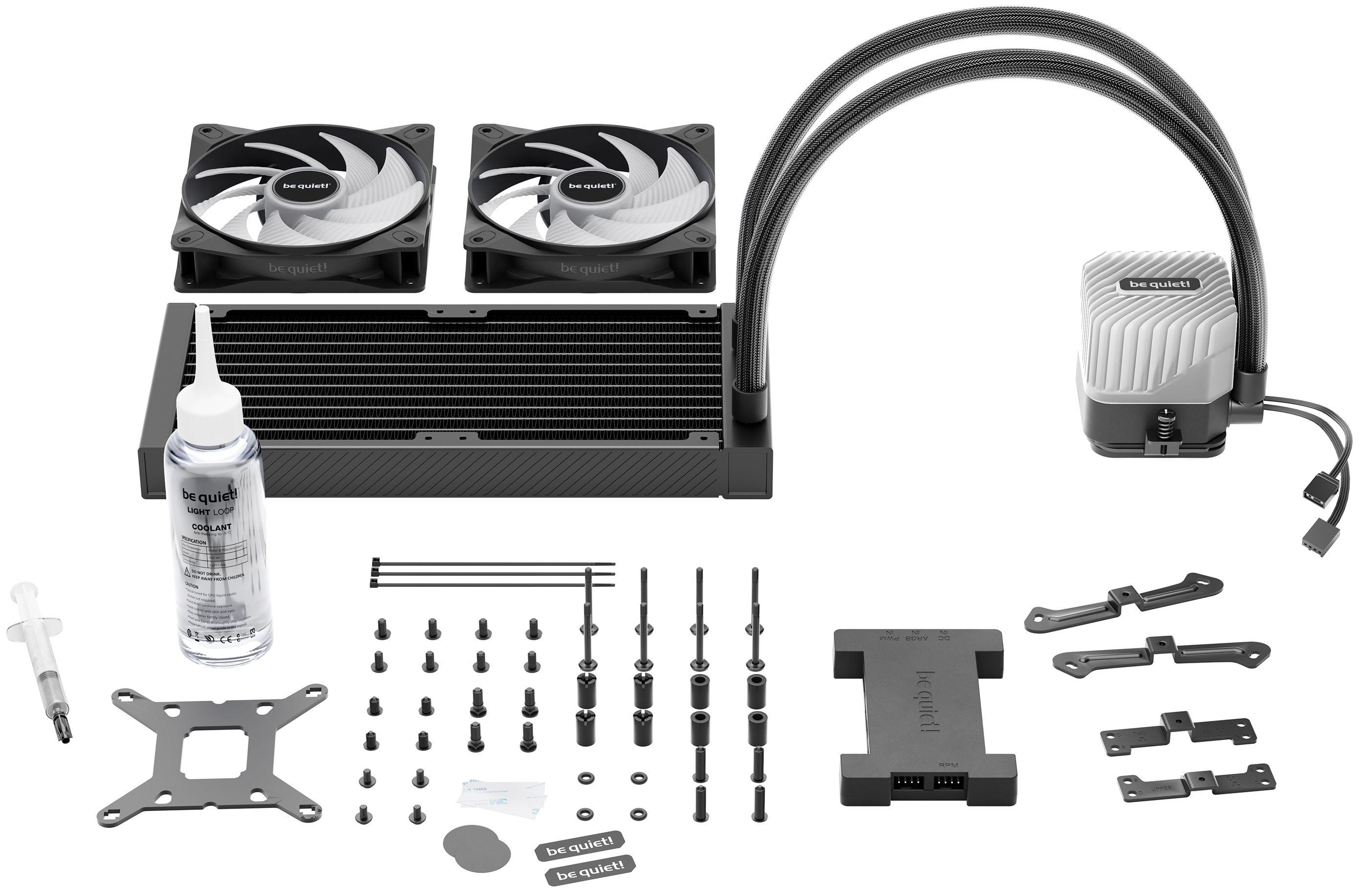 Refrigeração Líquida All-in-One BE QUIET! Light Loop 240mm (120 mm - 2 ventoinhas - 2100 RPM - Preto) — miniatura 7