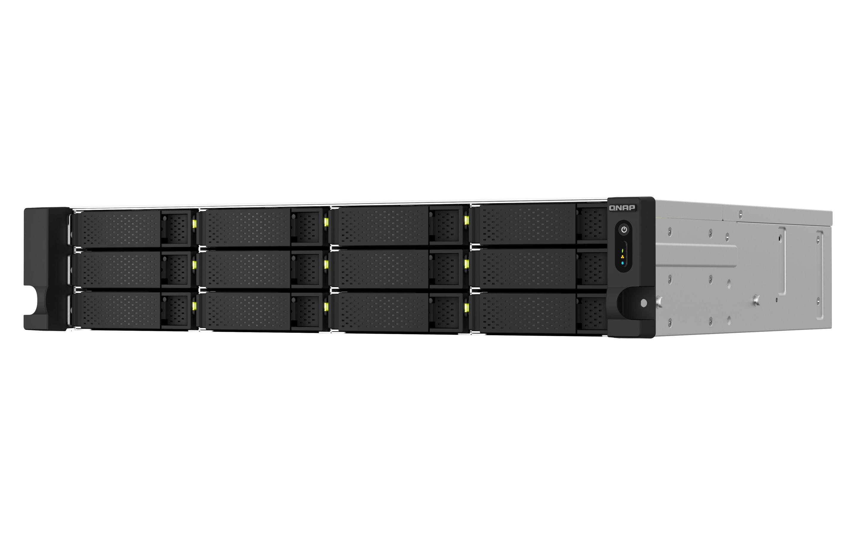 NAS QNAP TS-1264U-RP-8G (Serial ATA II, Serial ATA III - 8 GB - 12 baias - Alumínio e Preto), miniatura 5
