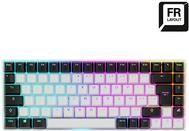 Teclado SHARKOON SKILLER SGK50 S3 (Francês - Gateron Yellow - 75% - Branco)