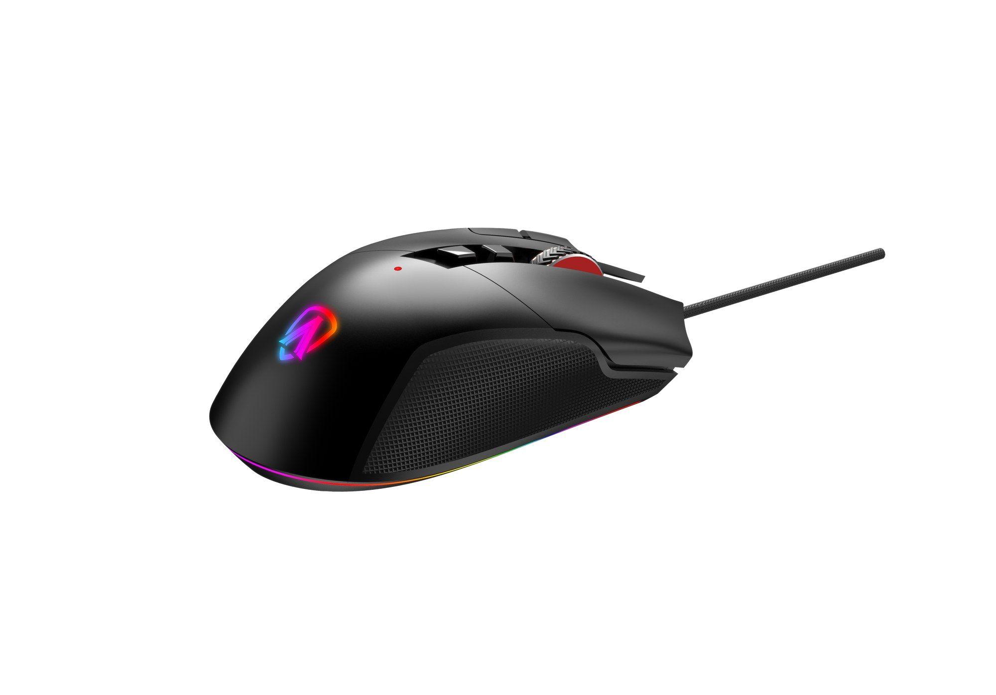 Rato AOC AGM600B (Mão direita - 16000 DPI - Ótico - Preto), miniatura 6