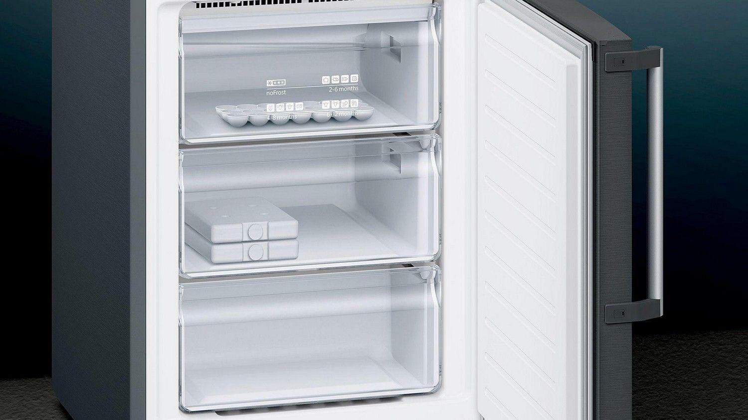 Frigorífico Combinado Independente SIEMENS KG39NHXEP (366 L - 204x60x66 cm - 60 cm - Preto Inox) — miniatura 4