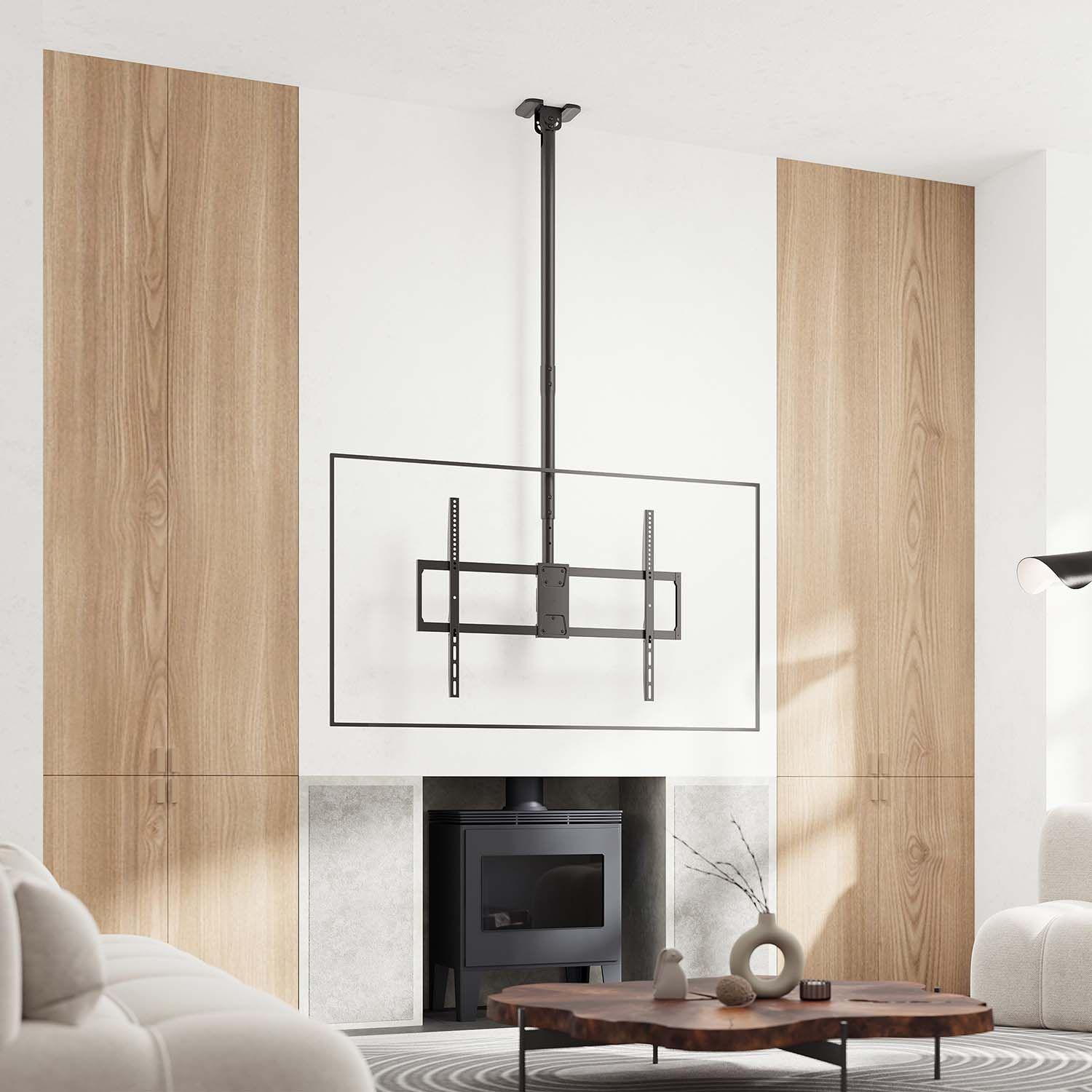 Suporte de Teto para TV e Monitor AISENS CT100TSLE-393 (50-100" - 80 kg - Preto) — miniatura 4
