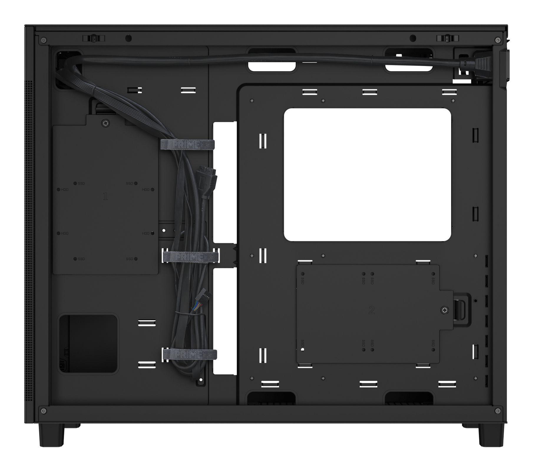Caixa PC ASUS Prime AP303 Mesh (ATX, micro ATX, Mini-ITX - Midi Tower - ATX, micro-ATX, Mini-ITX - Preto) — miniatura 5