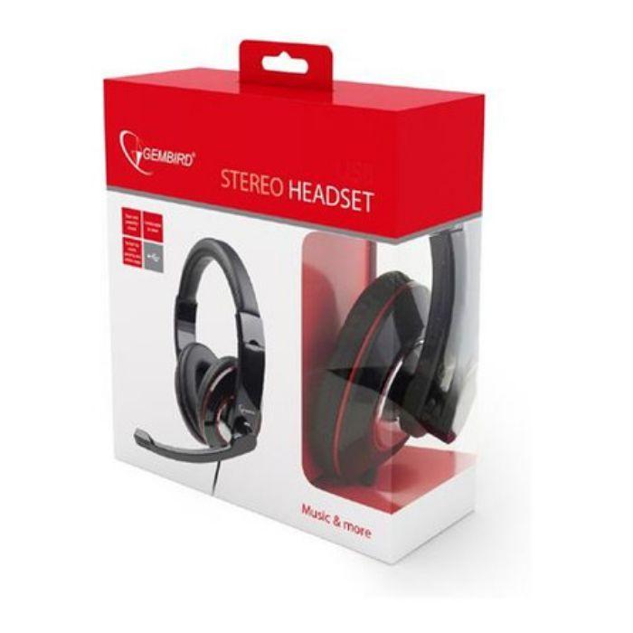 Headset GEMBIRD MHS-001 (Binaural - Com fios - Circum-aural - Preto), miniatura 4