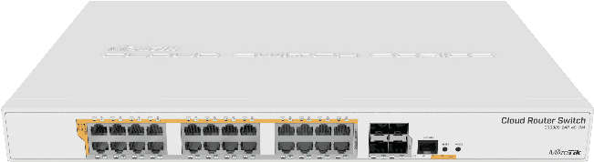 Switch MIKROTIK CRS328-24P-4S+RM (10/100/1000 Mbps - Branco)