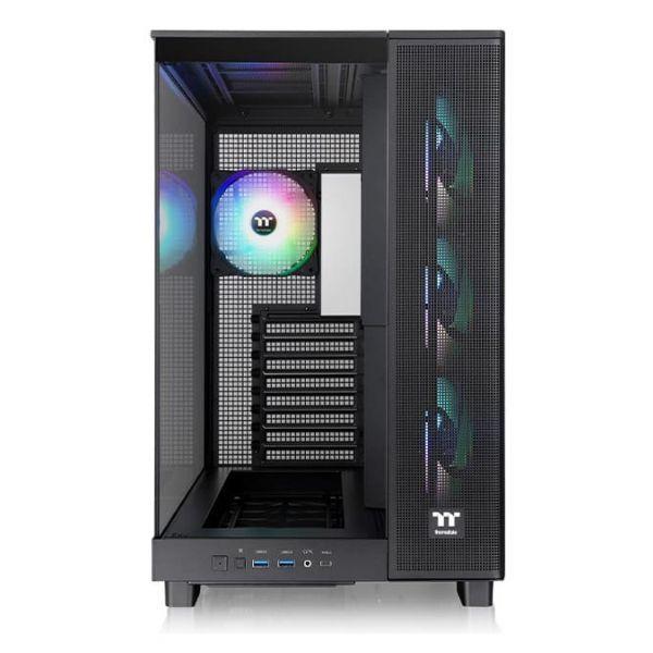 Caixa PC Midi Tower THERMALTAKE View 380 XL TG ARGB (ATX, micro ATX, Mini-ITX - PS2 - 2.5" - Preto) — miniatura 2
