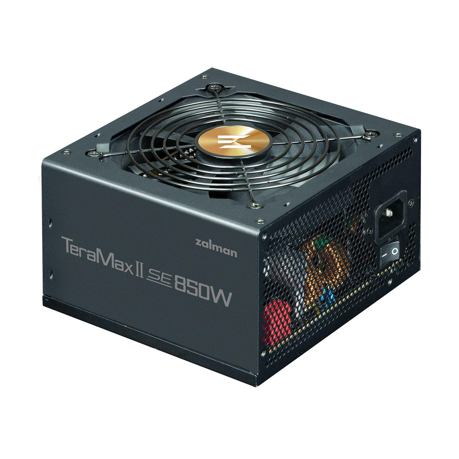 Fonte de Alimentação ZALMAN TERAMAX2SE (ATX - 850 W - 80 PLUS Gold - Preto)