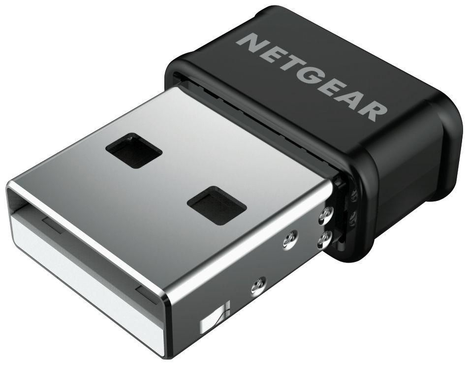 Adaptador USB Wi-Fi NETGEAR A6150 Nano (Wi-Fi 5 - 2,4 GHz e 5 GHz - 867 Mbit/s - Preto)