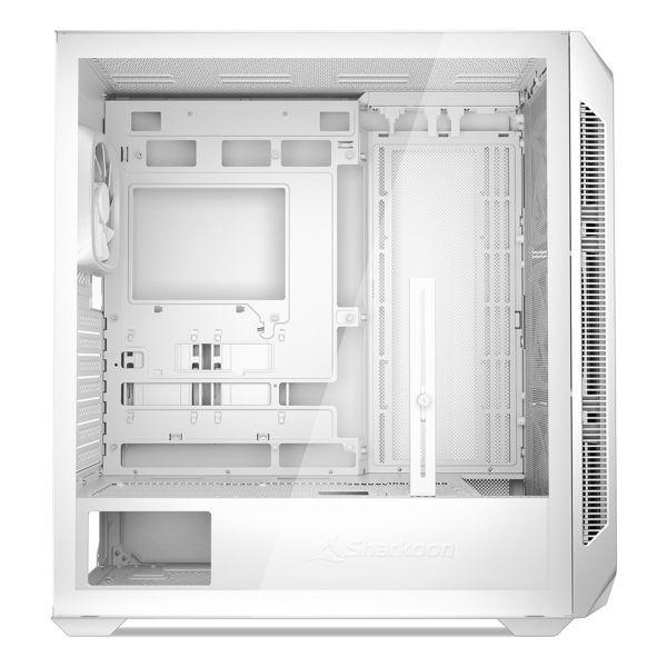 Caixa de PC SHARKOON AK5G RGB (ATX, Micro ATX, Mini-ITX - Midi Tower - 17 cm - Branco) — miniatura 3