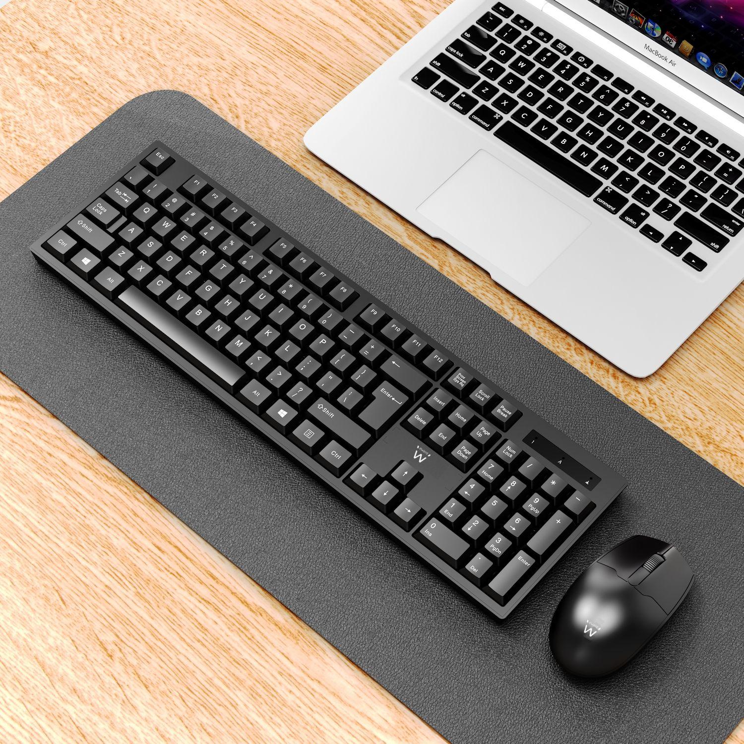 Conjunto Teclado e Rato EWENT EW3281 (Espanhol - Interruptor de membrana - Tamanho completo - Preto) — miniatura 2