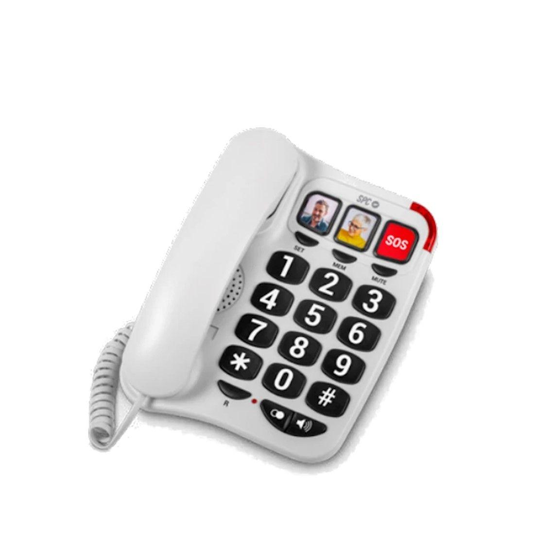 Telefone Fixo SPC Comfort Numbers 2 (Branco)