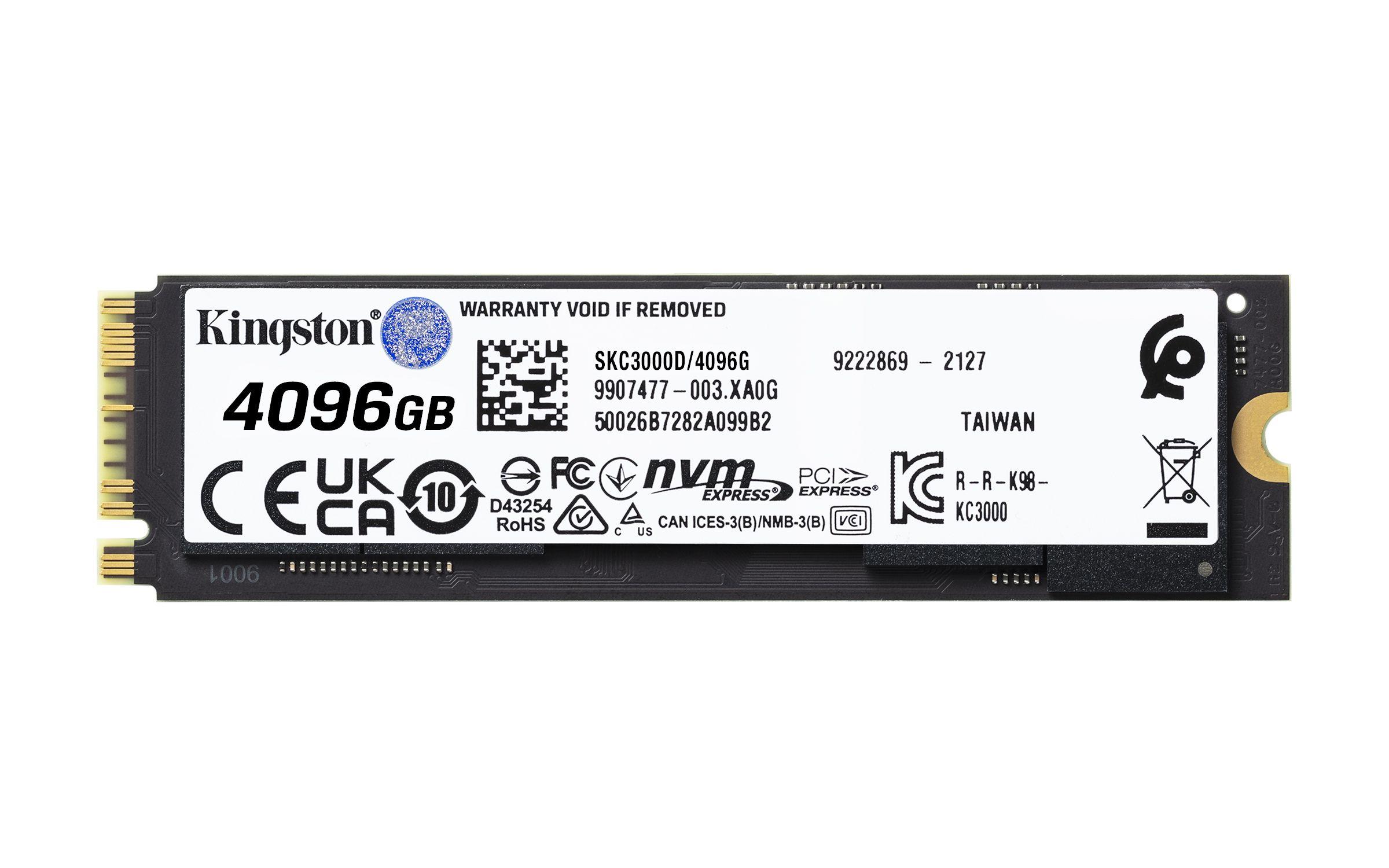 SSD KINGSTON KC3000 (4 TB - M.2 2280 - PCI Express 4.0 NVMe) — miniatura 2