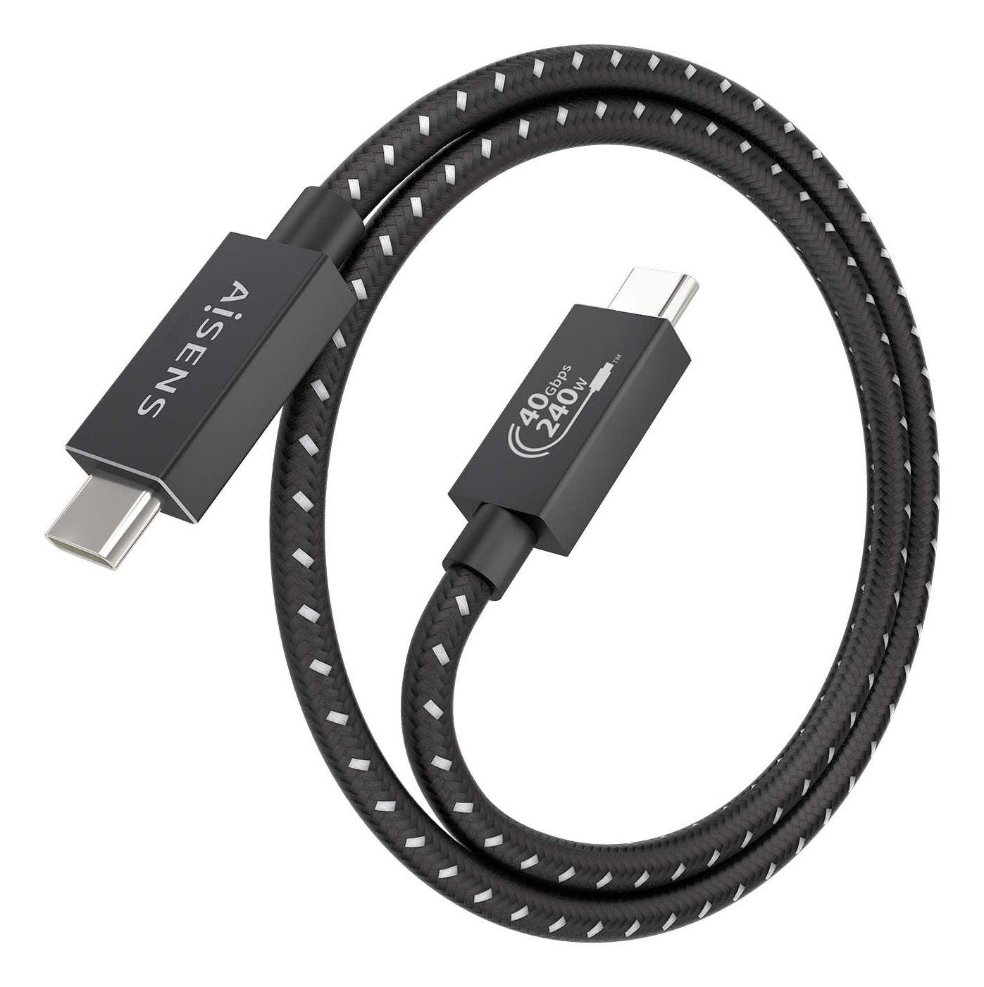 Cabo USB-C AISENS A156-0866 (0,5 m - USB C - Preto) — miniatura 2