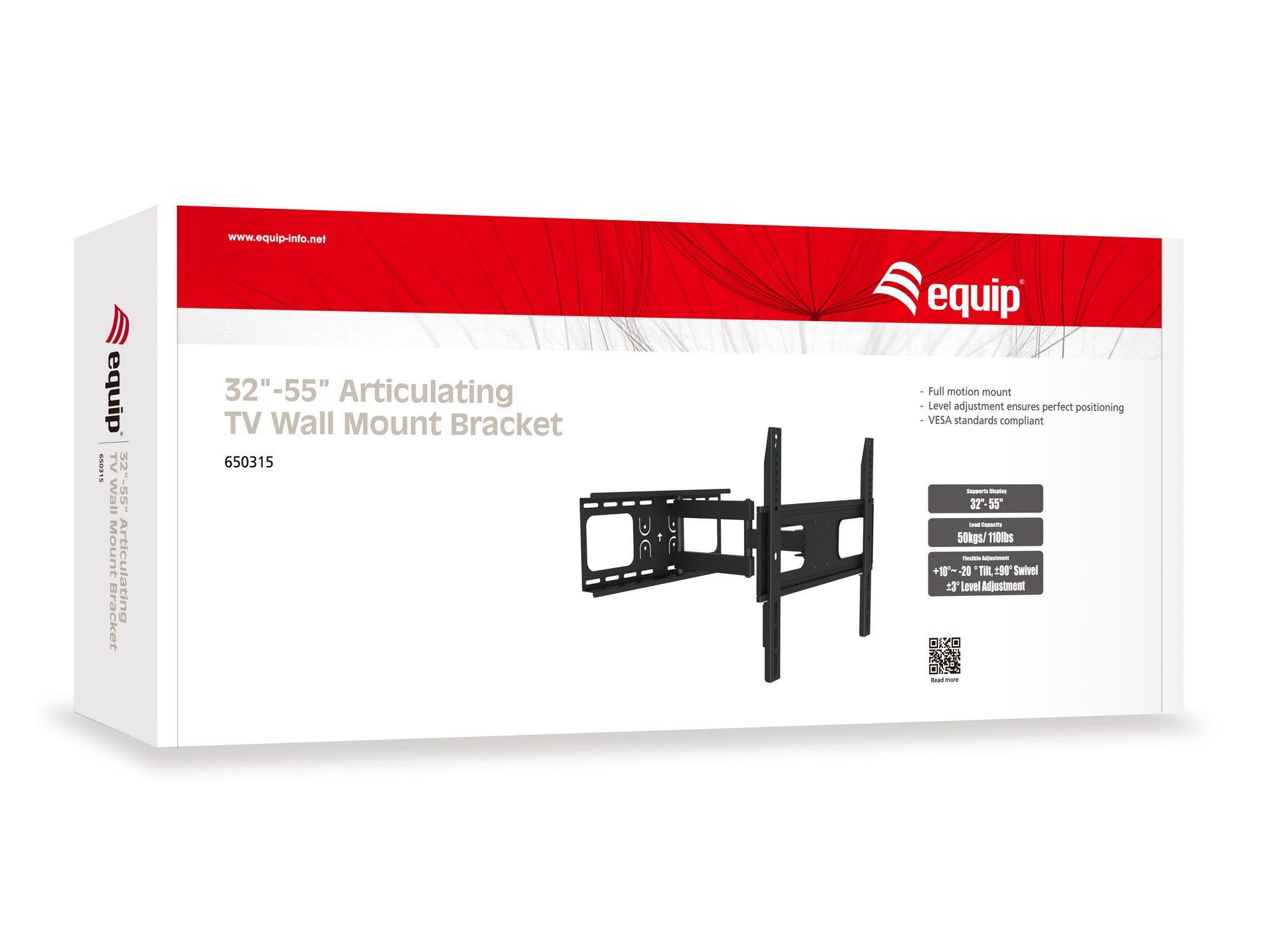 Suporte de Parede TV EQUIP 650315 (400 x 400 mm - 200 x 200 mm - 139,7 cm - Preto), miniatura 5