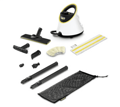 Máquina de Limpeza a Vapor KÄRCHER SC 2 Deluxe (Altura 28,7 cm - Branco/Preto)