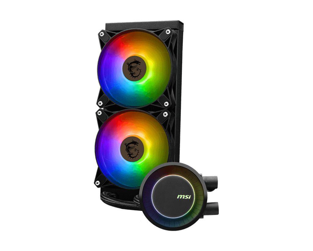 Sistema de Refrigeração Líquida AIO para CPU MSI MAG CoreLiquid E240 (120 mm - 2 ventoinhas - 4-pin - Preto) — miniatura 4