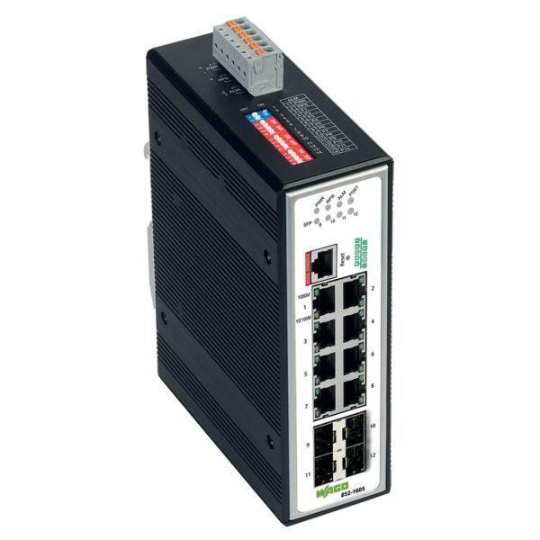 Switch de Rede Industrial Gerido WAGO 852-1605 (Preto)