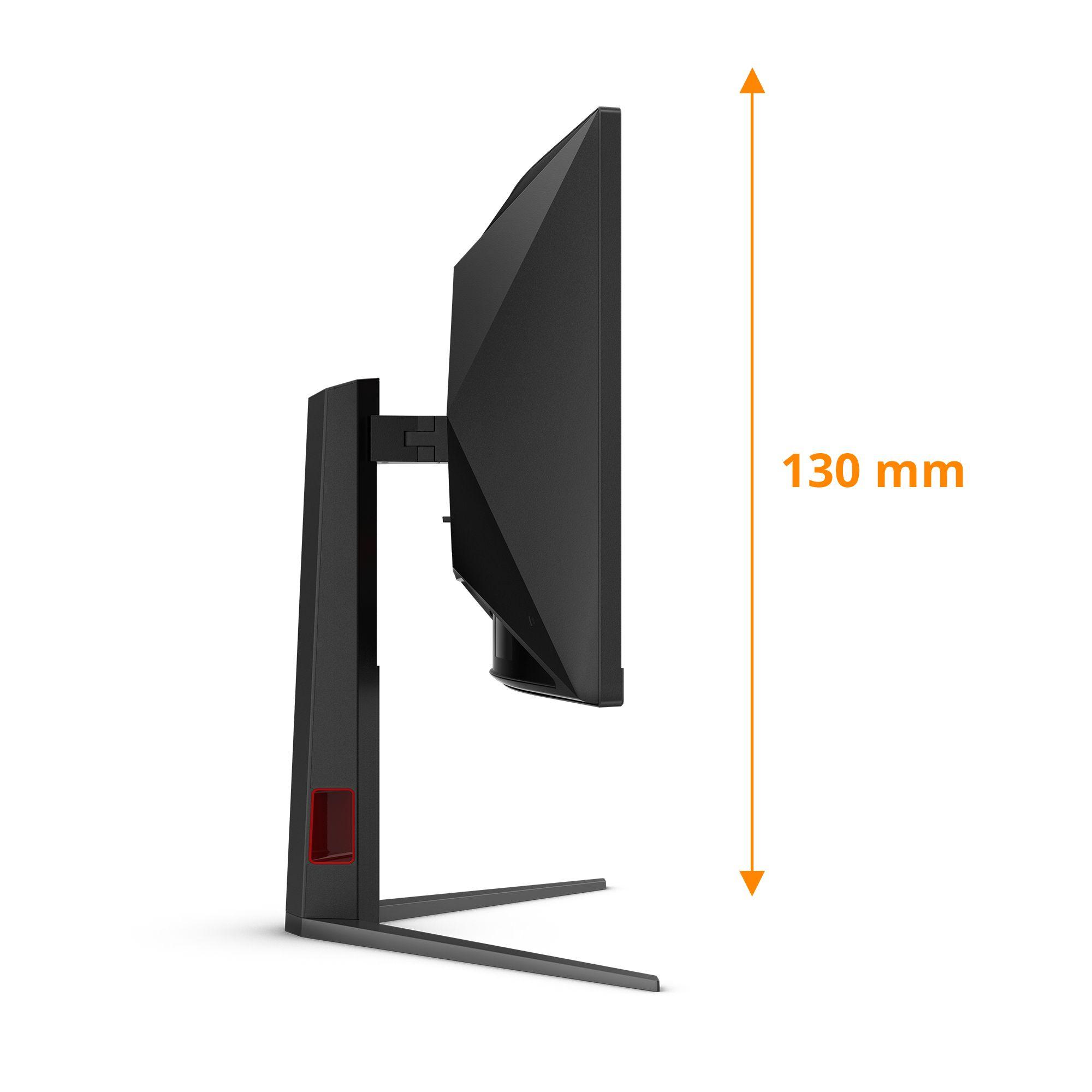 Monitor AOC CU34G4Z (34" - Fast VA - 240 Hz - Preto/Vermelho) — miniatura 3