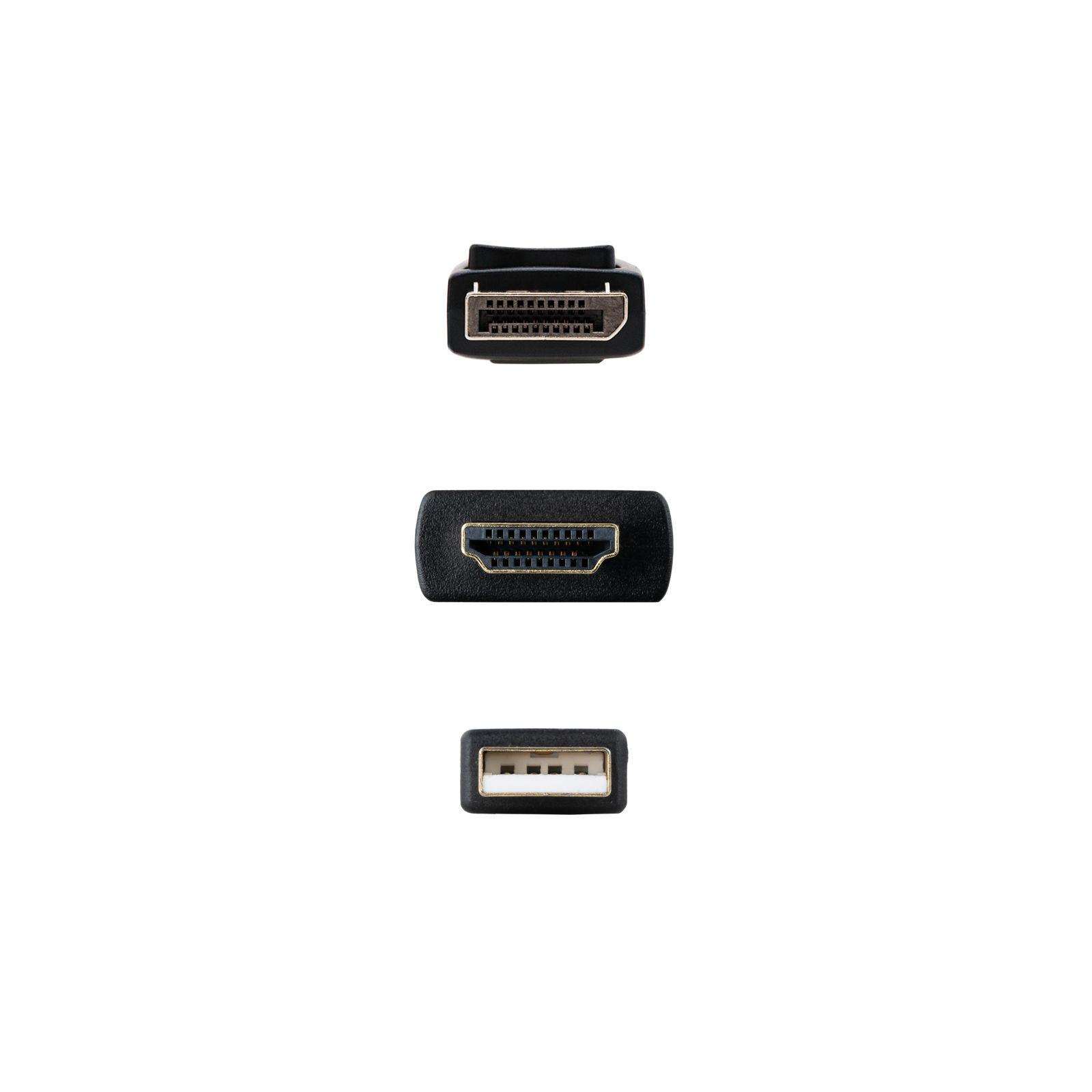 Cabo Conversor NANOCABLE 10.15.4352 (1,8 m - HDMI + USB Type-A - Preto) — miniatura 3