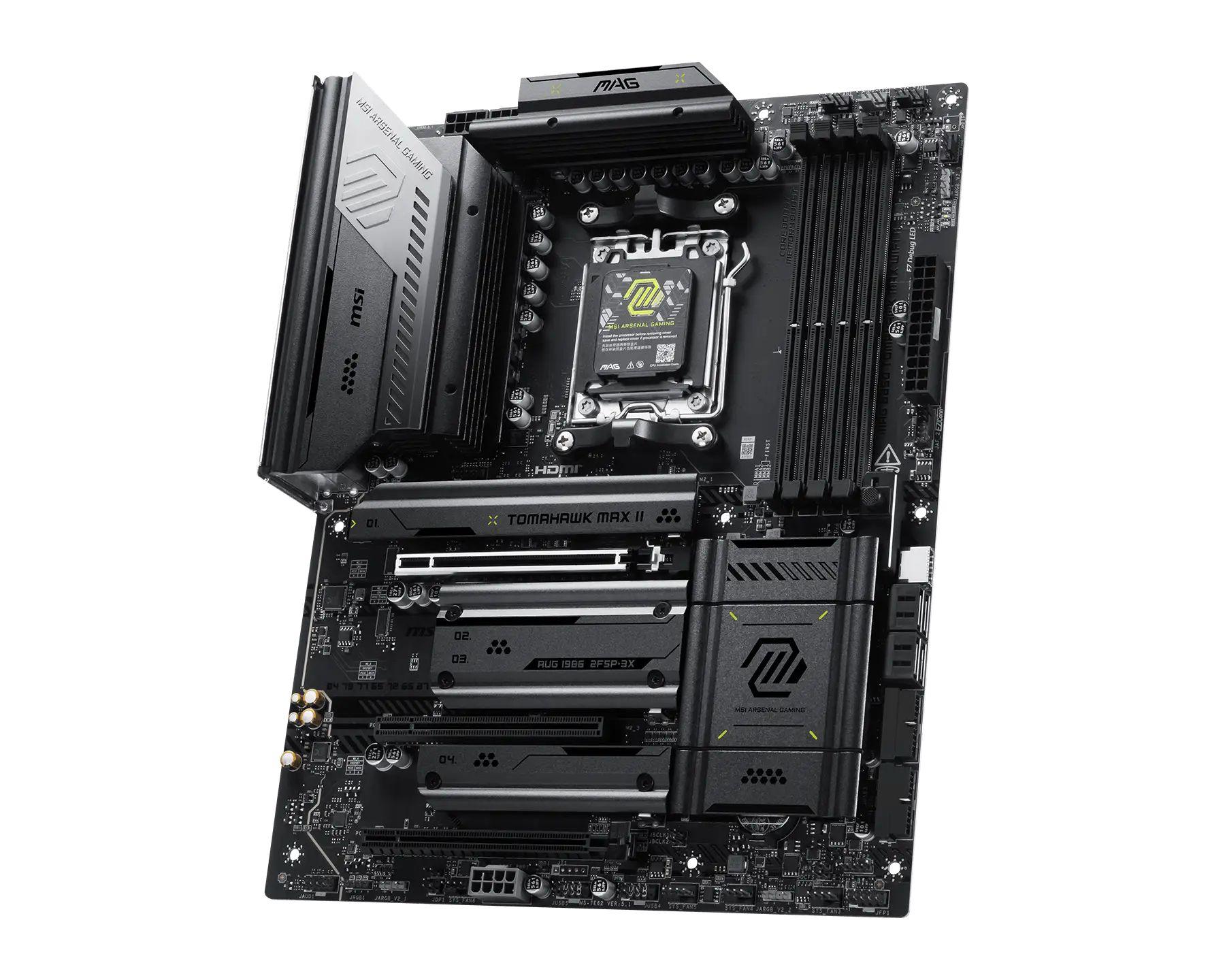 Motherboard MSI MAG B850 TOMAHAWK MAX WIFI II (AM5 - ATX - Duplo canal - Preto), miniatura 2