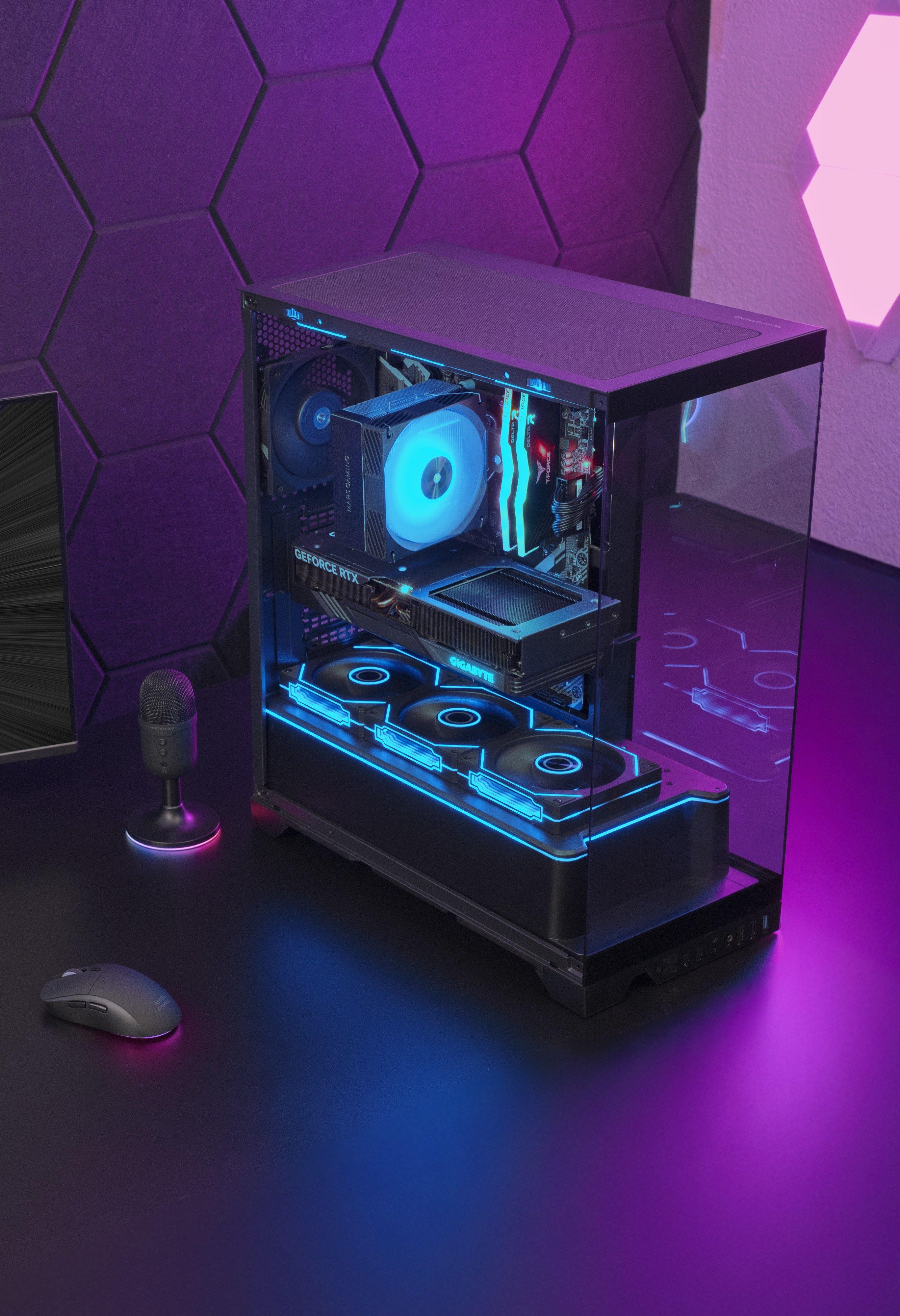 Caixa PC MARS GAMING MC-PRISMA (ATX, micro-ATX, Mini-ITX - Semitorre - Vidro temperado - Preto) — miniatura 8