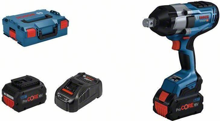 Aparafusadora de Impacto BOSCH GDS 18V-1050 H (18V - 1050Nm - 3/4" - Preto e Azul)