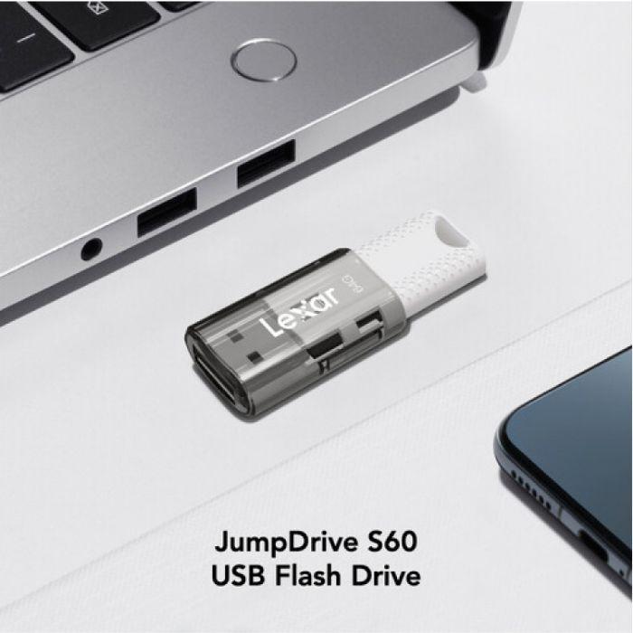 Pen USB LEXAR JumpDrive S60 (USB 2.0 - Cinzento), miniatura 3
