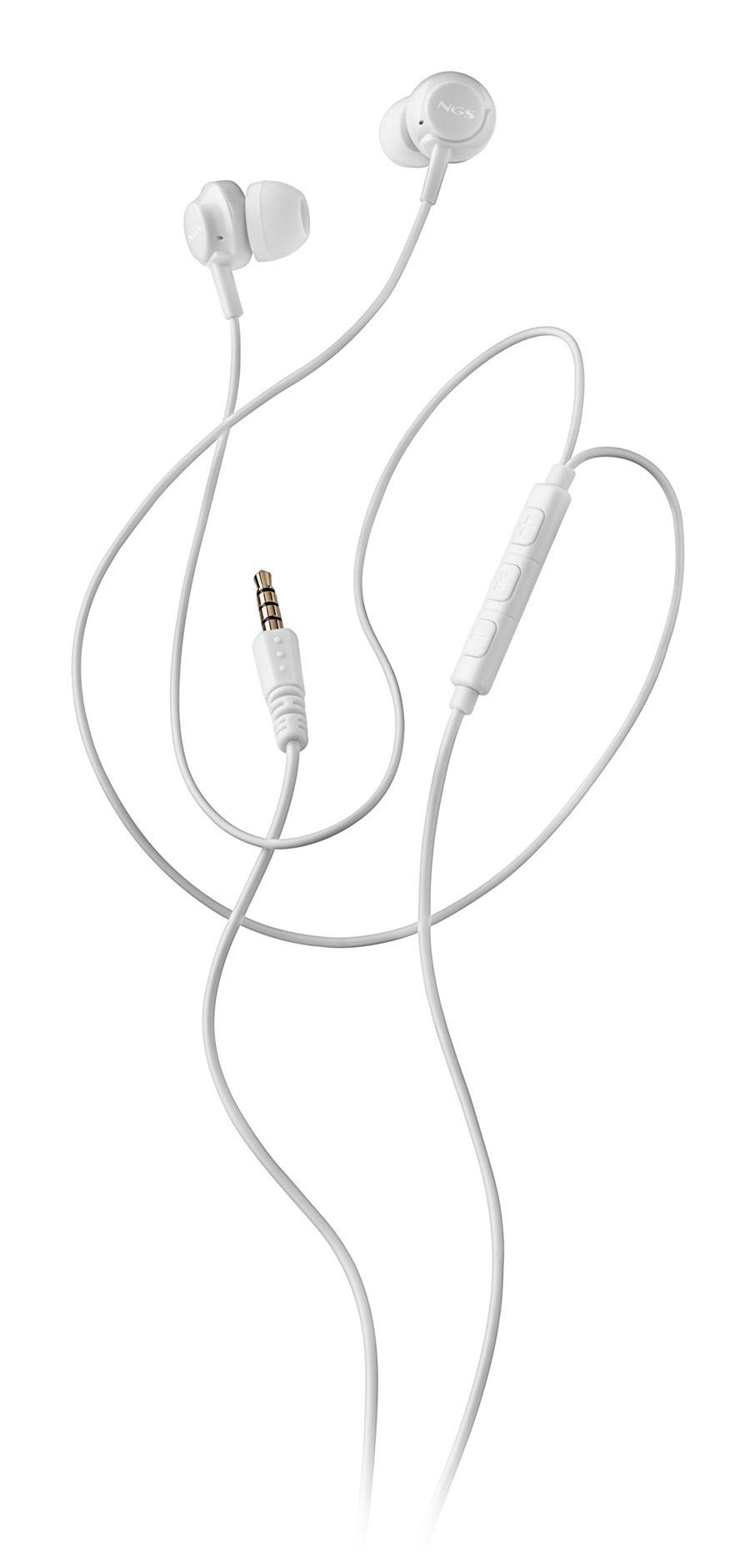 Auscultadores NGS CROSS DRIFT (Binaural - Com fios - Intra-aural - Branco), miniatura 4